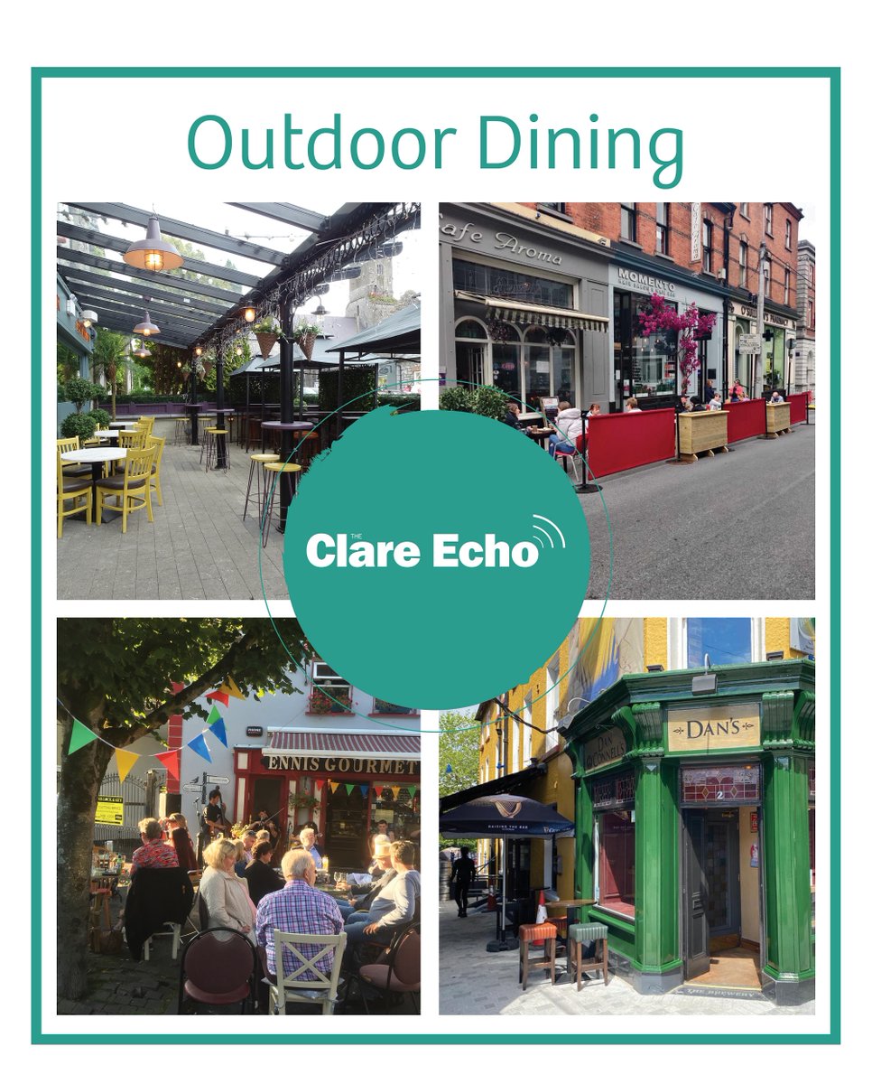 Have you been out and about enjoying the reopening of Outdoor Dining? We have plenty of local options to show you in this week's edition of The Clare Echo, out tomorrow!
#clareecho #outdoordining