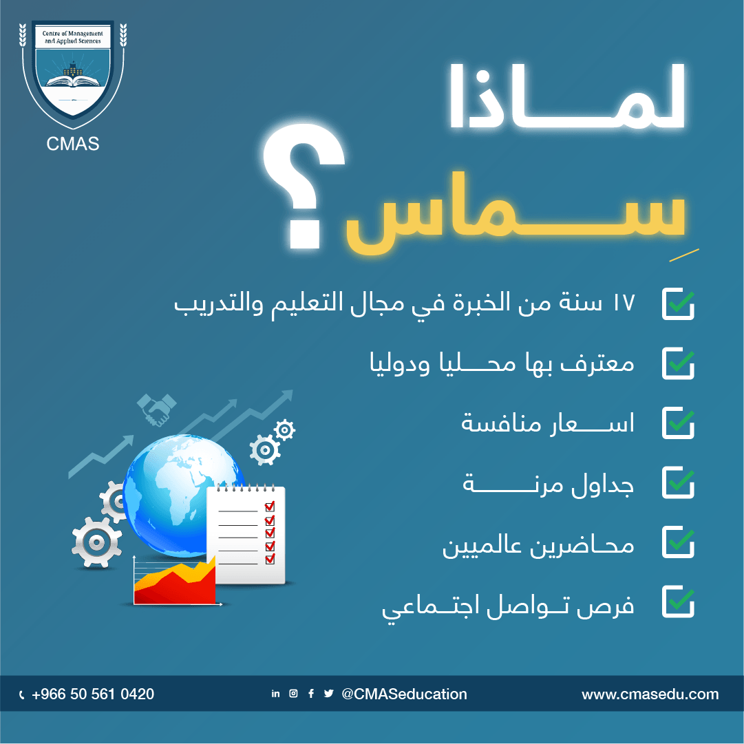 cmaseducation's tweet photo. مركز الإدارة والعلوم التطبيقية أحد مراكز التعليم الواعدة في المملكة العربية السعودية
نقدم برامج من جامعات بريطانية رفيعة المستوى مثل بكالوريوس إدارة الأعمال وبكالوريوس في حوسبة الأعمال ونظم المعلومات و برنامج الماجستير ادارة اعمال بشهادات معترف بها في السعودية ومعتمده دولياً. https://t.co/mXkFOfZ95Z