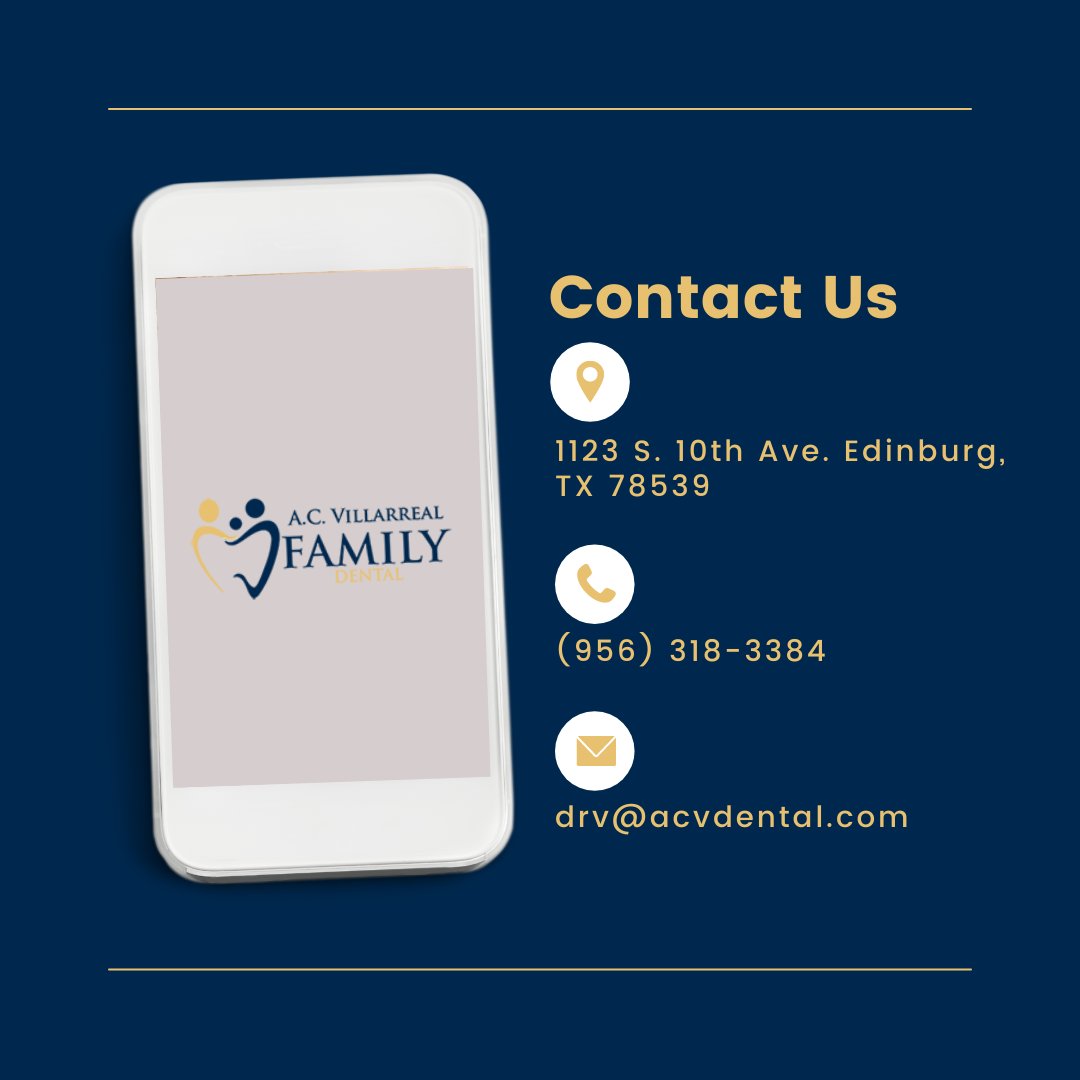 Dr. V. and our staff understand how anxious one can feel before a dental appointment. If you have any questions or concerns prior to your visit, don’t hesitate to call us at 📲(956) 318-3384. We can also be reached via email! ✉️drvv@acvdental.com #AreYouWithDrV✌️#RGVdentist