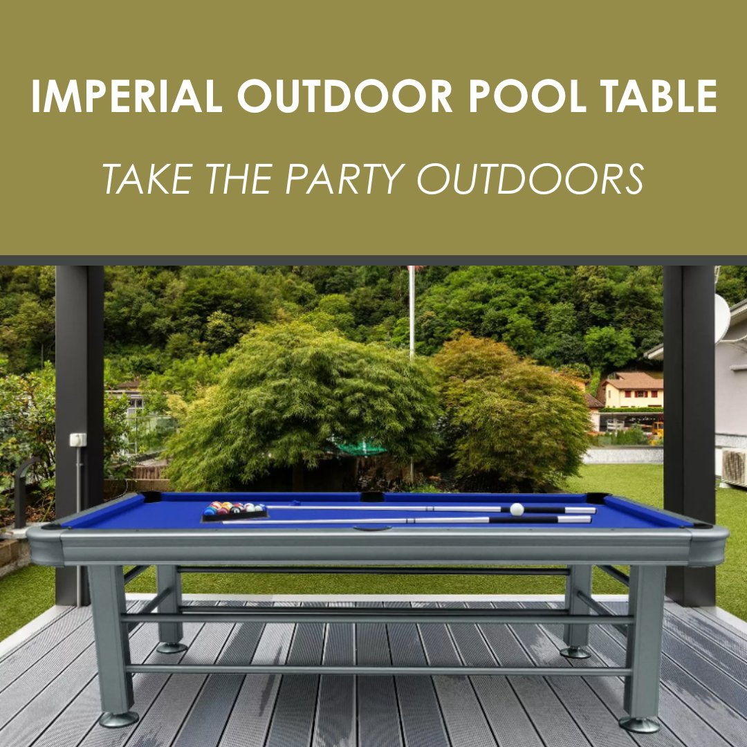 Imperial_USA's tweet photo. Our light grey outdoor table got an upgrade!
Now available in both 7ft and 8ft, the table features a rich grey aluminum finish. Designed specifically for the outdoors, this table is a great addition to any backyard oasis.
.
.
.
#imperial #outdoorpooltable https://t.co/bgW7fFfqCK
