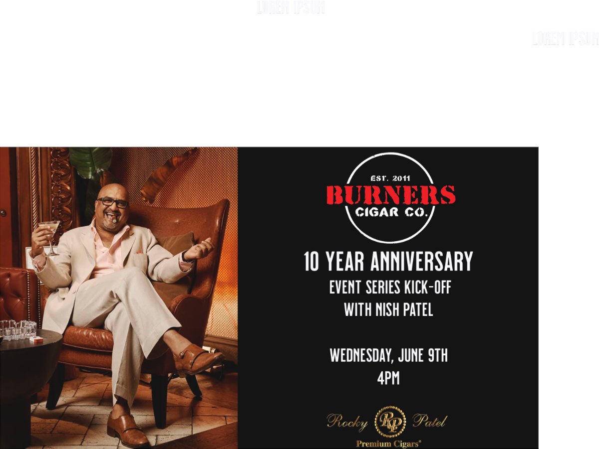 Burners 10 Year Anniversary kick off event with Nish Patel today at 4pm! conta.cc/3fZAAAN
