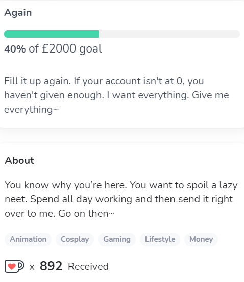 SpoiledNeet's tweet photo. Imagine having to work for a living lol. 

Yeah I think I'd rather keep getting paid just for existing.

Well, go on. Keep rewarding me for being a lazy brat~ https://t.co/ygLEOcKF3t https://t.co/7EfbQXqZZ4