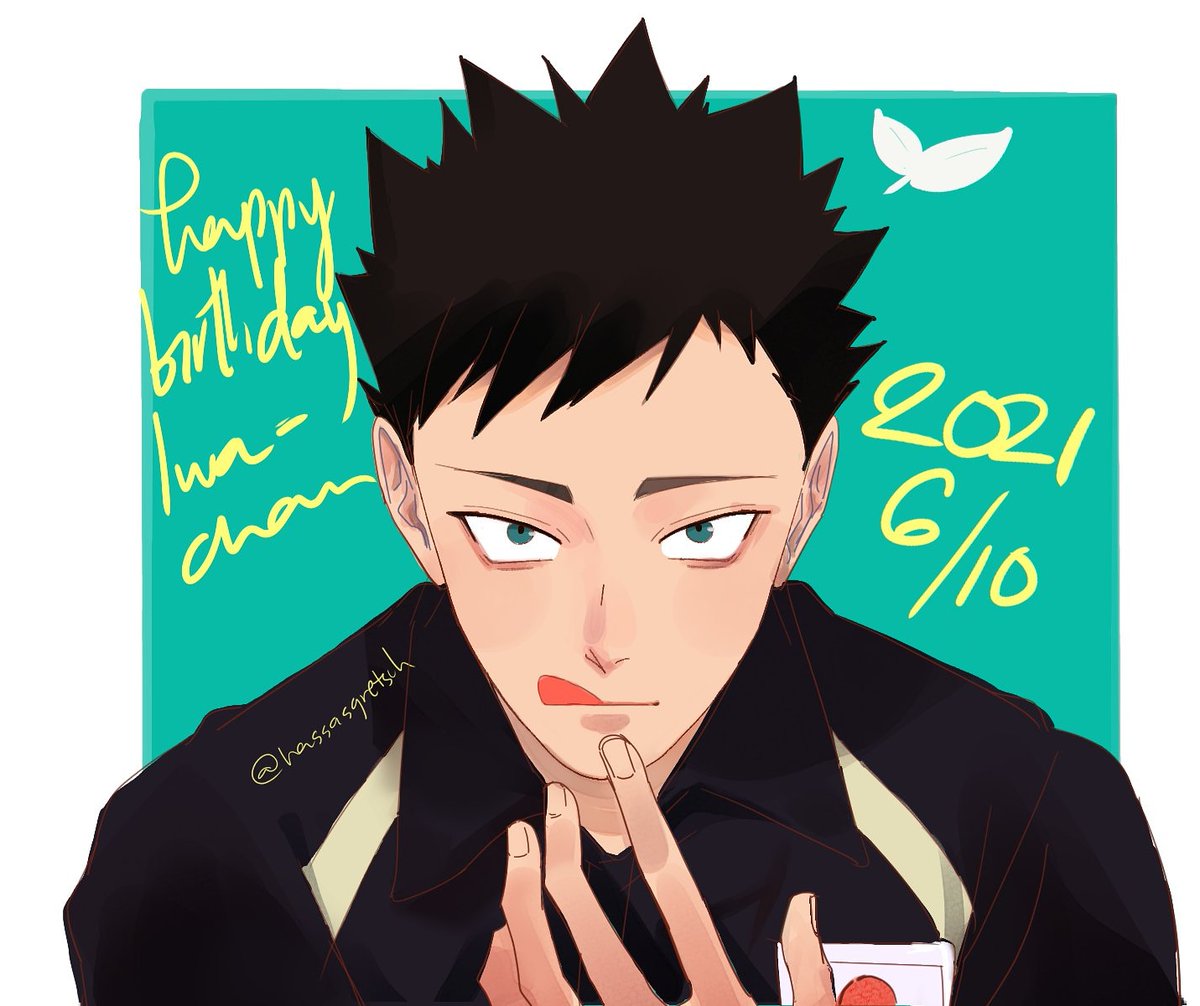 ハイキュー Happy Birthday Iwaizumi 岩泉一生誕祭21 岩 Axiaodo 2 2 Microchip Semi Iaのイラスト