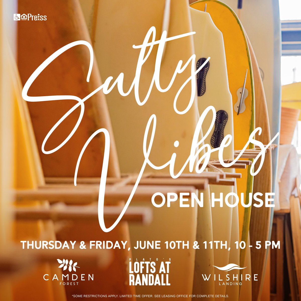 LoftsAtRandall's tweet photo. Join us tomorrow and Friday for our Salty Vibes Open House! ☀️🌊We’ll have waived application fees and a chance for you to win a gift card to your fave spot at Wrightsville Beach!😋🥯☕️ https://t.co/GCTejo0kXr