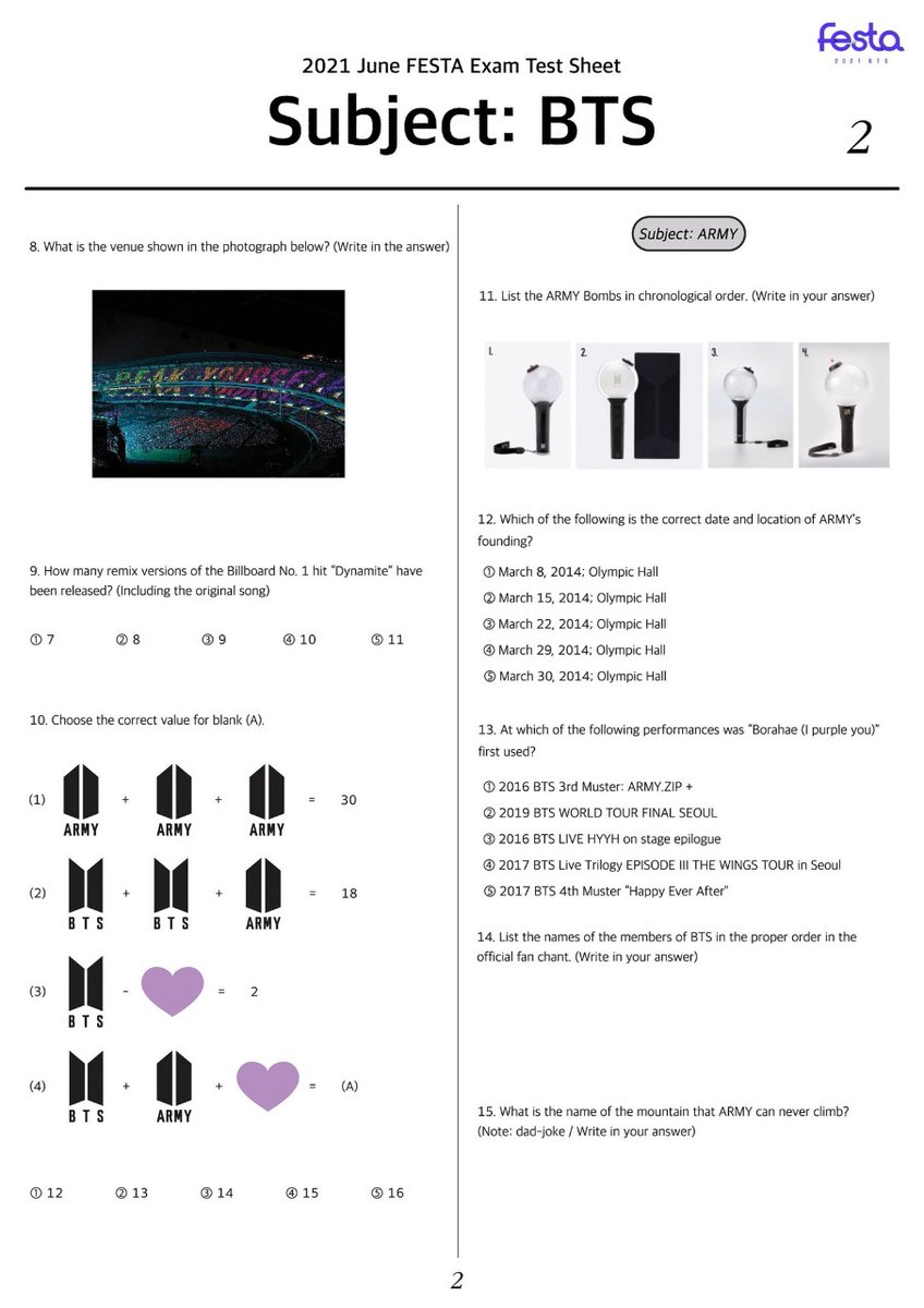 btsbengalarmys's tweet photo. Question Paper is here!! Pass your answers ARMYs,  let's cheat together👀🤝

#BTS8thAnniversary https://t.co/fefuu6LZTc