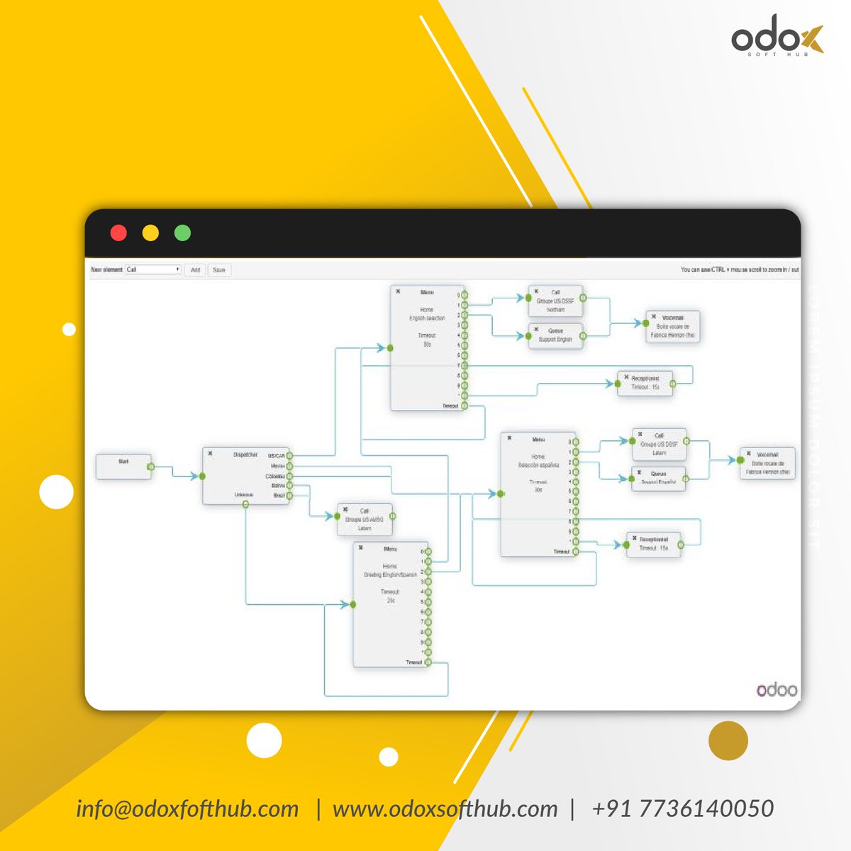 Odoxsofthub's tweet image. If you have a sales team that must make or take frequent calls, the built-in VoIP integration in Odoo Enterprise can be a real-time-saver. Amazing international call quality and configuration flexibility. Available in Odoo 13 and Odoo 14. 

#Odoo15 #odooexperience2021