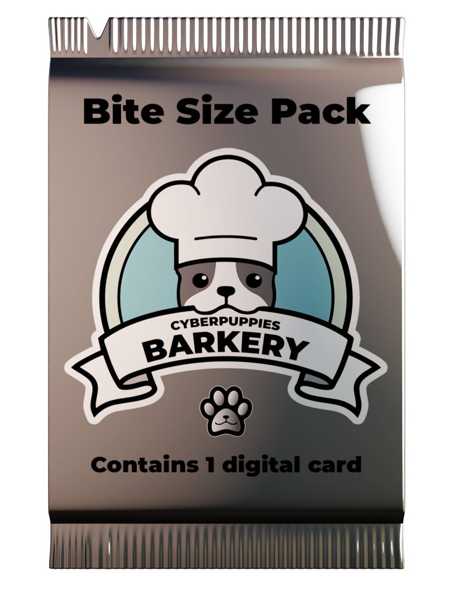 FromNullToZero's tweet photo. The @Cyberpuppies1 Barkery pack launch

June 11th - 20:00 UTC 
https://t.co/1AUbdvP0c9

To support the drop we give away 10 Bite Size packs in 72 hours. To win a pack:

- like and retweet
- follow @Cyberpuppies1 and @FromNullToZero 
- tag a friend

https://t.co/P2PQGJayLU https://t.co/jjZZBVHNPG