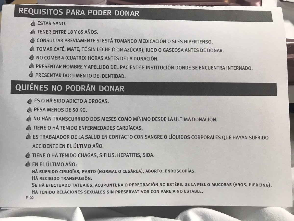 CondeVic_'s tweet photo. ‼️POR FAVOR DIFUNDIR‼️
Necesito donantes con urgencia (preferentemente 0-) dejando registrado que es para la habitación 107 Victoria Conde (Clinica IMA - Adrogue). Adjunto los centros de donación (IMA también lo es) y requisitos para poder hacerlo https://t.co/NI0MIC2b2K