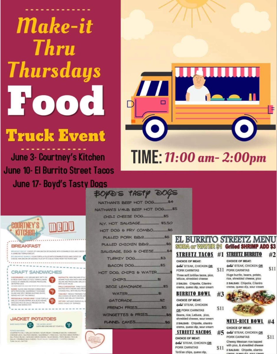 Nothing perks up the end of the year like a good food truck!  Thank you to school counselor, Tarri Jones for hosting this series of food trucks for the hardest working staff !
