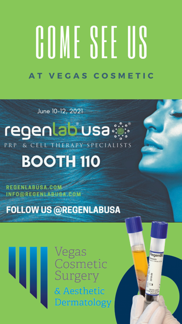 Visit the RegenLab® USA team at the Vegas Cosmetic Surgery Conference June 9-12 bit.ly/3xeLTen Meet the RegenLab® USA team at booth 110! <a href="/vegascosmetic/">Vegas Lisboa</a> surgery #vegascosmeticsurgery #vcs #bellagio #regenerativemedicine #prp