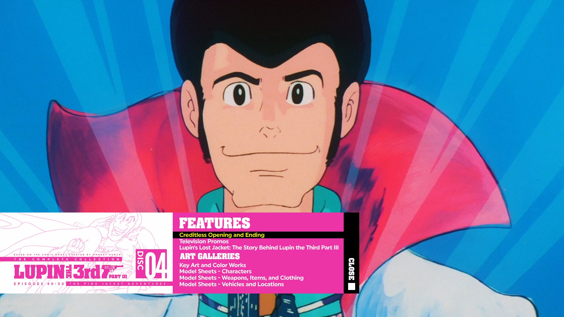 Discotek Media Lupin Part 3 Also Gets A Nice Selection Of Extras It Has A Clean Opening Clean Ending And A Stack Of Promos For Video Extras Some Really Nice