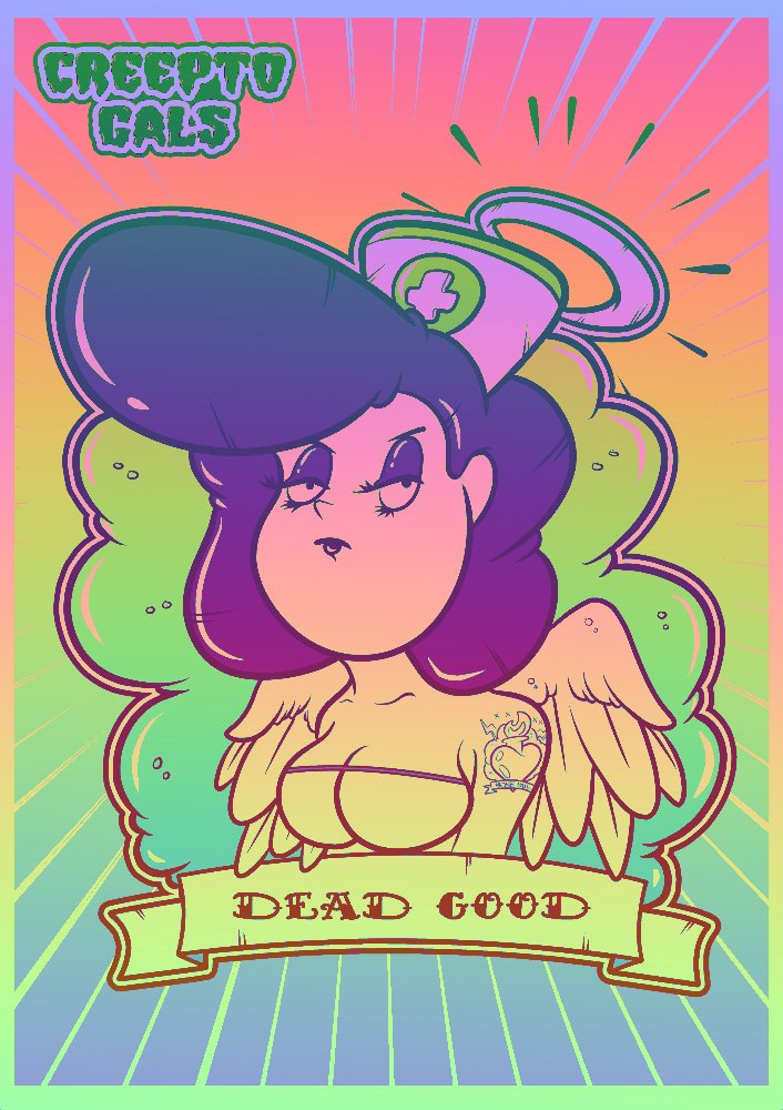 COMING SOON The <a href="/CreeptoGals/">Creepto Gals❤️💀🦷NFTS</a> ❤️💀🦷 by <a href="/GraffitiKiNGS/">Graffiti KiNGS</a> $tudio$ 👑 100 cards to collect on <a href="/WAX_io/">WAX</a> 🕸️🕷️