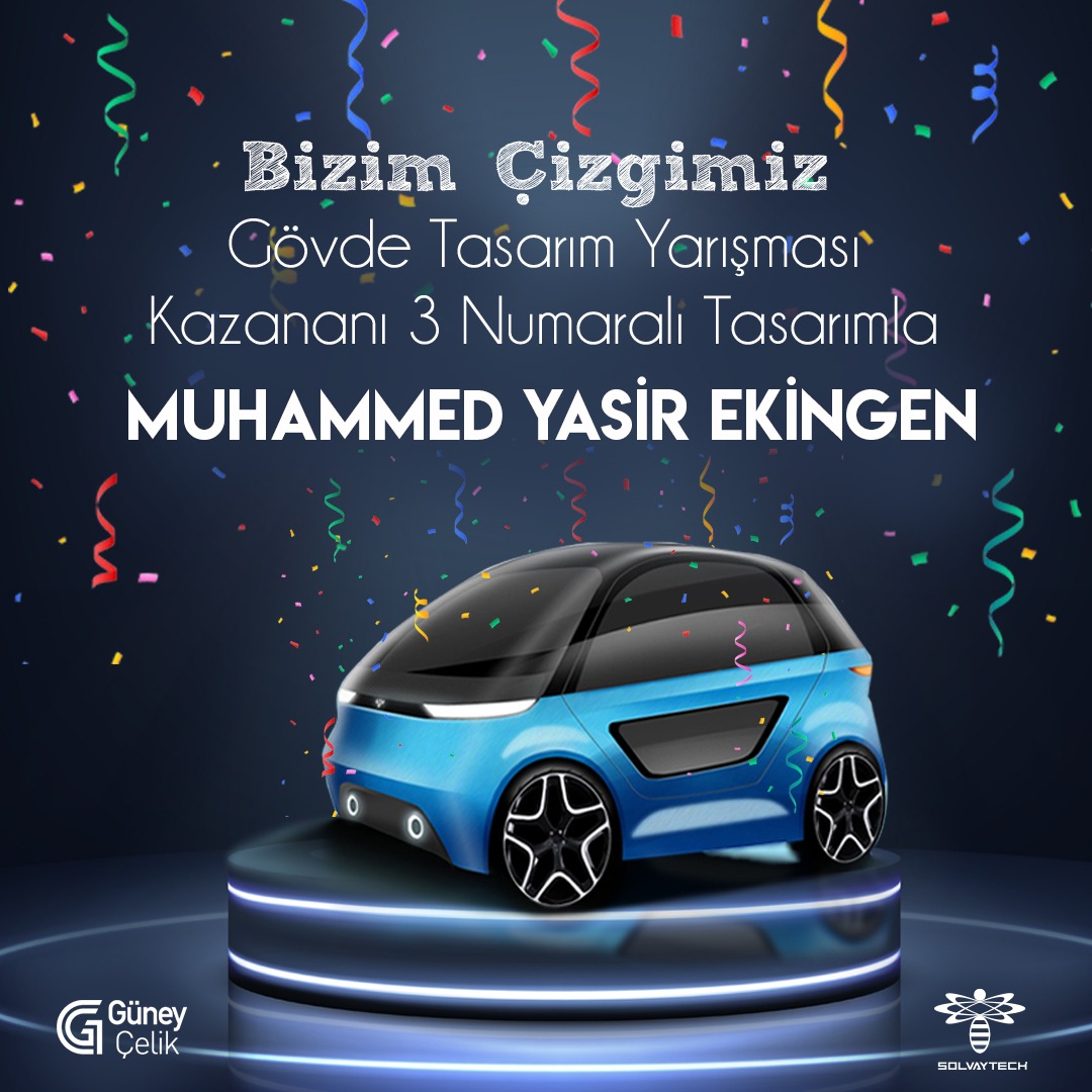 SolvayTech's tweet photo. Bütün tasarımcılarımızın bu süreçte göstermiş olduğu gayret ve oylamaya katılarak fikrini paylaşan halkımızın teveccühü için teşekkür ederiz. #bizimcizgimiz #bellioldu #elektrikliotomobil #yerli #gelecek #L6e #electricvehicle  #halkoylaması #solar #pvpanel #pedal #ecar #adana https://t.co/9eDafSapCI