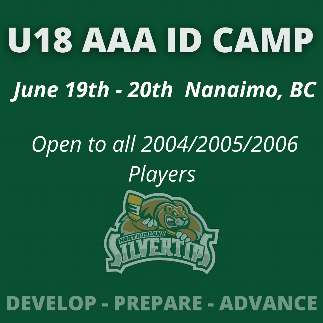 NISilvertips's tweet photo. North Island Silvertips ID Camp Registration is Open for U15 and U17/18 . Click link to register: https://t.co/OsH98pWya0 https://t.co/s3OEfjJ8gJ