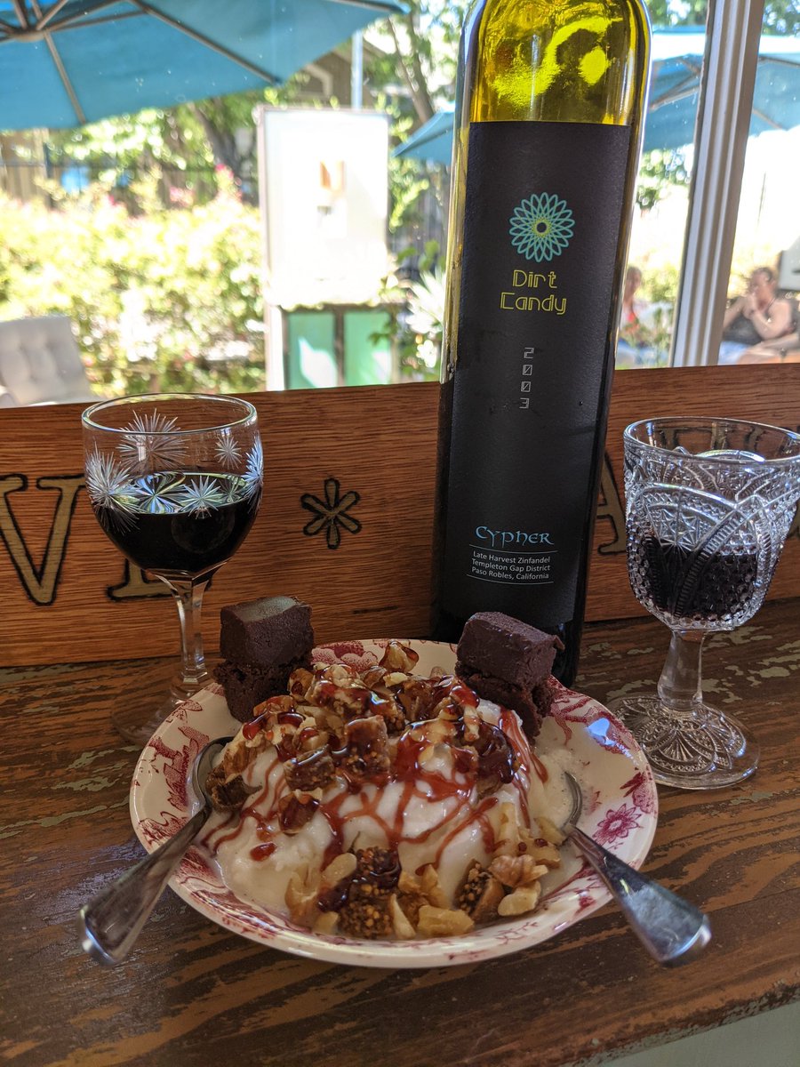 CypherWinery's tweet photo. Wines not just for drinking! Checkout our sundae topped with a Dirt Candy Syrup and more at https://t.co/QdeuEmeZCK! #pasowine #PasoChamber #zinlover https://t.co/CQBGv74Q3t