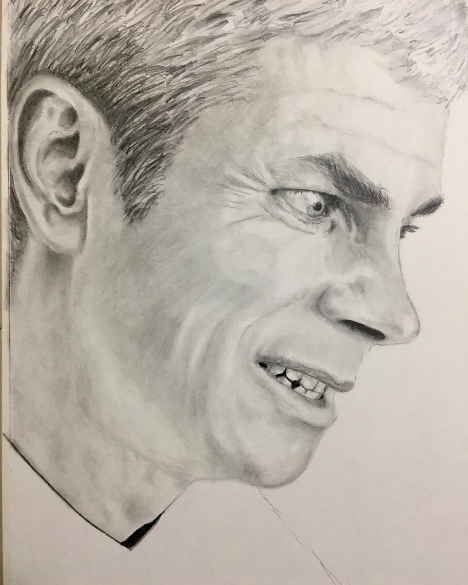 paulaannev's tweet photo. The first layer of graphite is finished on this double portrait. This time, I'm drawing in the realism style. Two faces of Lucifer. Could concentrate today. Mind clear. #WIP #WorkInProgress #Graphite #Portrait #Drawing #Lucifer #ShawSomers #PrincesOfHell #Wrath #DarkArt https://t.co/hiN8FdNReJ