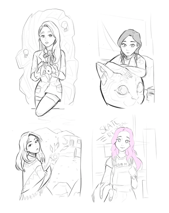 loona 1/3 sketchs 🌈

#이달의소녀 #loona #loonafanart #Heejin #Hyunjin #Haseul #ViVi @loonatheworld 