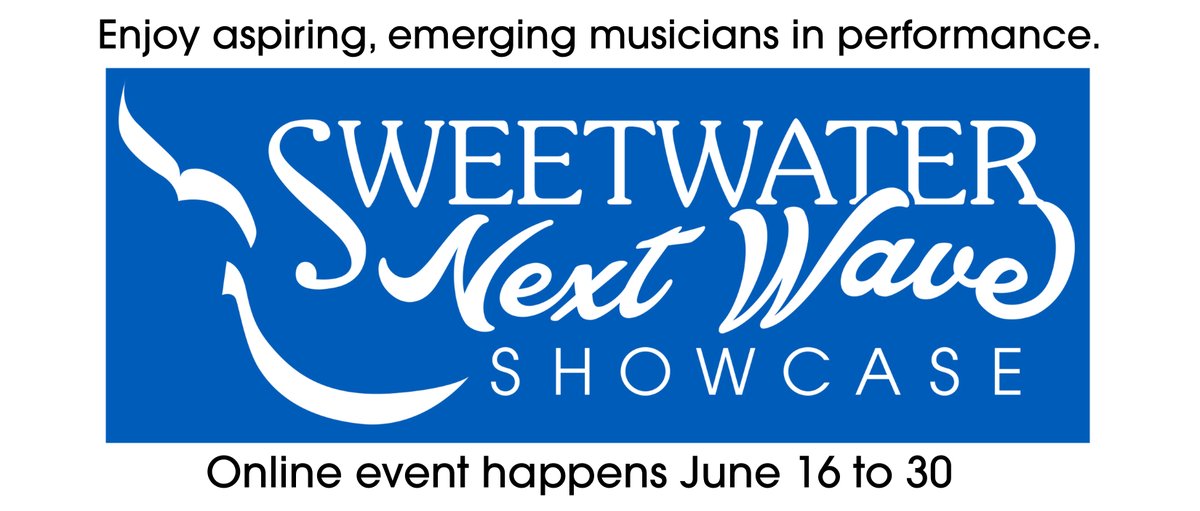 SweetWaterNotes's tweet photo. Just a week away! Our 2021 #NextWaveShowcase begins with the unveiling of our performer line up. Two days later we will offer a preview of each performer introduced by @edwinhuizinga . From June 21 to 30, we will feature a performance by each musician. It's going to be great! https://t.co/s4mnBcYpQt