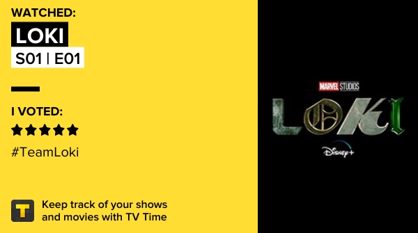 I've just watched episode S01 | E01 of Loki! tvtime.com/r/1PD2e #tvtime