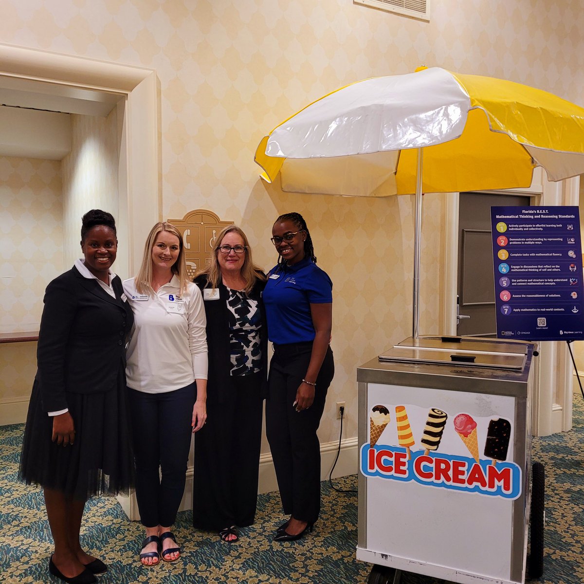 ashelleybil's tweet photo. @BigIdeasMath Florida Math Team debuting as ice cream ladies! Proud member affiliate of FAMS because we believe that #FloridaMathMatters! https://t.co/tz3AqYSdDd