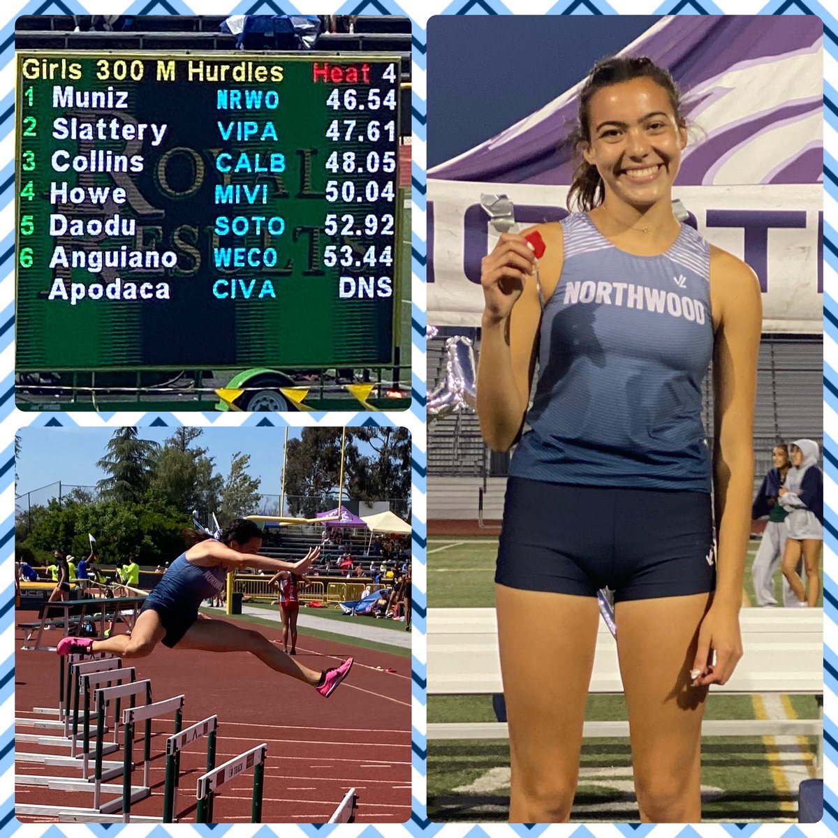 twolftrack's tweet photo. CIF FINALIST!!🔥🔥Katelyn Muñiz 300H Earned her spot with a huge PR and Heat win! 💪🏾💪🏾 https://t.co/vppZSu2u2m