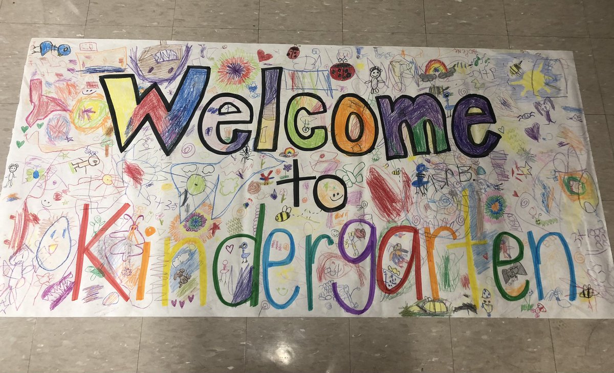 I will miss this year’s bunch so much! Today we worked on our sign to welcome next year’s Kinders! ❤️ @Killian_STEAM <a href="/franklinscsu/">Stacey Franklin</a> @PaigeMaloneKES @gore_mgore