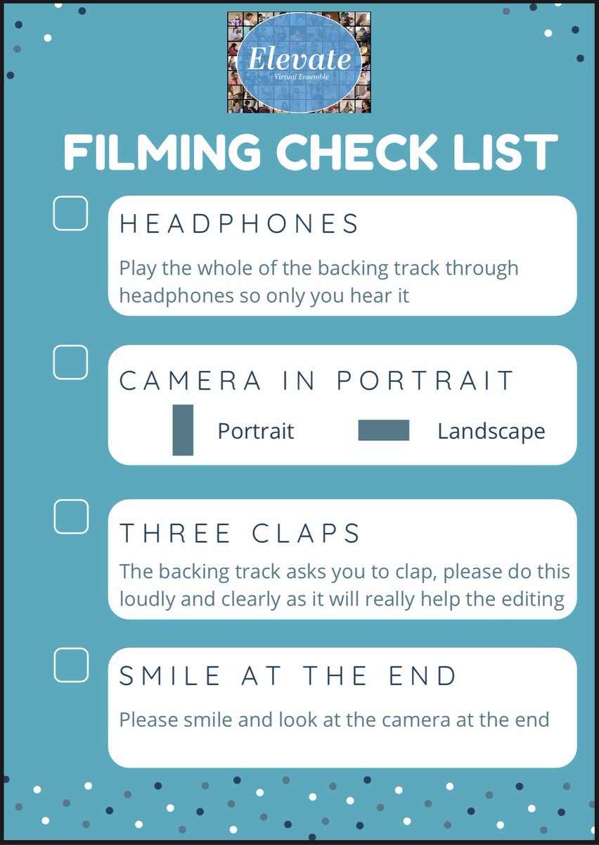 CHJ Music (@chjmusic) on Twitter photo Videos are FLYING in this eve and they are FAB! Here’s a reminder of the filming checklist 🎶
#elevatesoundstorm2021
<a href="/SoundStorm_/">SoundStorm</a> <a href="/BSGPerform/">BSG Performing Arts</a> <a href="/HighcliffeMusic/">Highcliffe Music</a> @musicalstmarys <a href="/PooleGrammar/">Poole Grammar School</a> <a href="/arts_magna/">Magna Performing Arts</a> Videos are FLYING in this eve and they are FAB! Here’s a reminder of the filming checklist 🎶
#elevatesoundstorm2021
<a href="/SoundStorm_/">SoundStorm</a> <a href="/BSGPerform/">BSG Performing Arts</a> <a href="/HighcliffeMusic/">Highcliffe Music</a> @musicalstmarys <a href="/PooleGrammar/">Poole Grammar School</a> <a href="/arts_magna/">Magna Performing Arts</a>