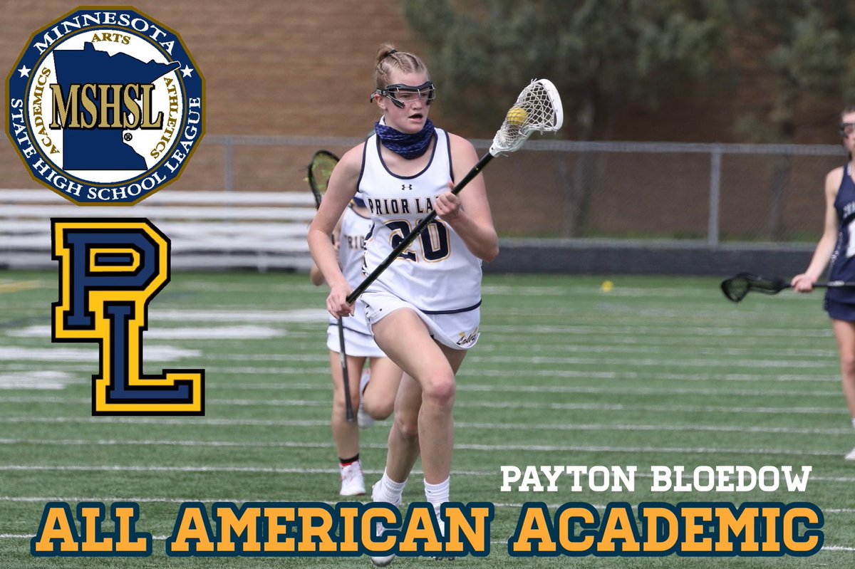 Congrats to PL Senior, Payton Bloedow, on being named All-American Academic!💙💛