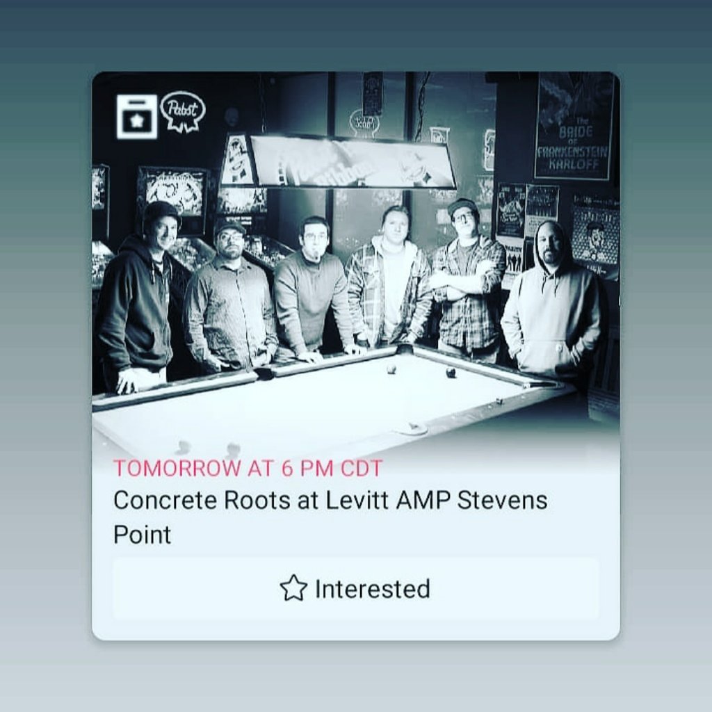 Concreterootz's tweet photo. #Tomorrow #June 10th we'll be in #stevenspoint #wisconsin! Opening will be #BarefootAmericans! See you soon!
#TheConcreteRoots #ChiTownReggae #ChicagoReggae #IllinoisReggae #MidwestReggae #ChiTownMusic #chicagomusic #illinoismusic #midwestmusic #livemusic #onelove #thursdaynight https://t.co/do4nefL8zG