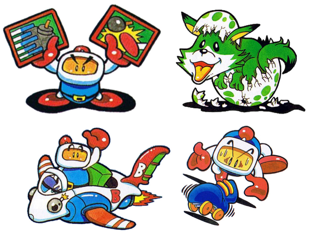 Video Game Art Archive on X: Silly Louie 'Super Bomberman 3′ Super Famicom  Original guide scan by @ragey0 at    / X