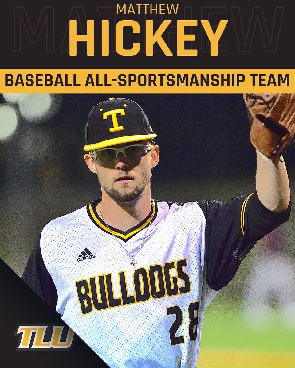 tluathletics's tweet photo. Congratulations to Matthew Hickey (baseball), Caleb Lister (men's basketball), and Olivia Balderas (women's basketball) on being named to the SCAC All-Sportsmanship Teams in their respective sports. #PupsUp #TLUBulldogs #SCAC #AllSportsmanship #AConferenceofGoodSports https://t.co/9b6jQxWUih