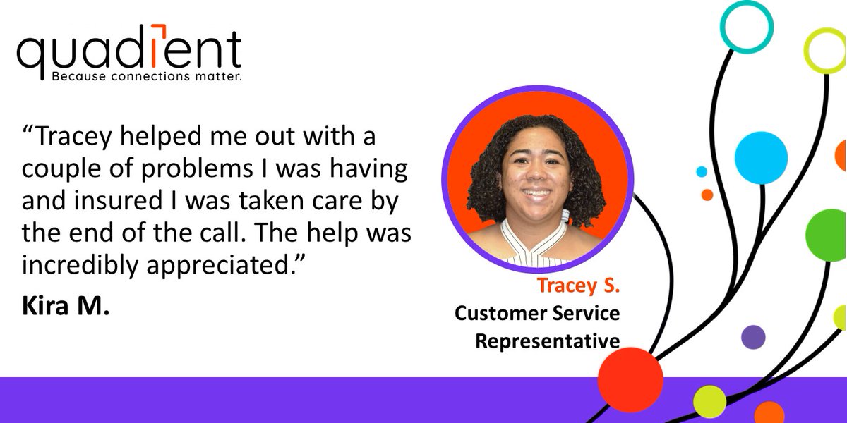 Quadient's tweet photo. Our #EPICStar Recognition & Rewards Program gives you the opportunity to acknowledge an exceptional US employee who delivered a memorable internal or external #CustomerExperience: https://t.co/wbXsgyapiP
Today, we are celebrating Tracey nomination's: Congratulations to her! https://t.co/SNlPBCHYuQ