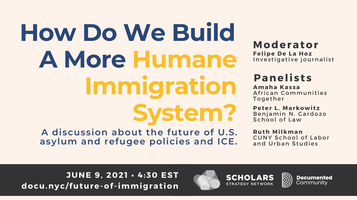 Documentedny's tweet photo. Hey there! I'm going to be livetweeting our #DocumentedTalks discussion about the new book "Immigration Matters: Movements, Visions, and Strategies for a Progressive Future."
You don't have to have read the book to join our discussion. Tune in: https://t.co/iERwrnjMId https://t.co/qnyIjYCn2B