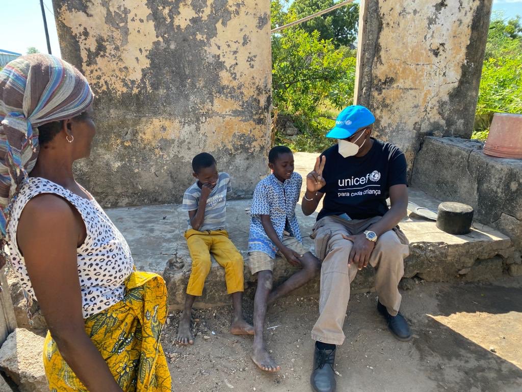 MohamedFall's tweet photo. A pleasure to be on @BBCAfrica to speak about my meeting today with children & their families on Ibo islands in #Mozambique. I heard stories of resilience & trauma from #CycloneKenneth to the impact of the violence in #CaboDelgado. They need continued international support. https://t.co/zJG3aIXIvD