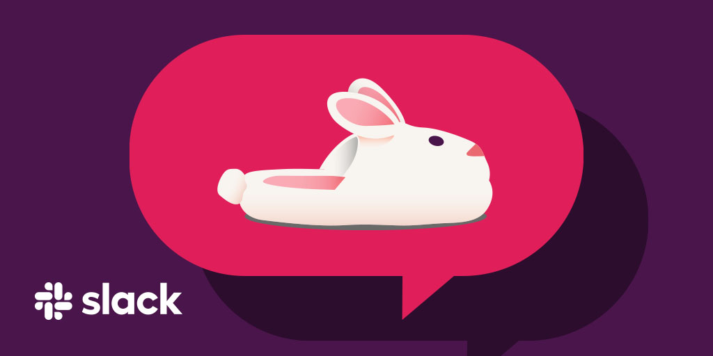 This status emoji is exclusively for owners of bunny slippers. Please do not use it if you don’t own bunny slippers (honor system)! 🐰 Check out more from our Hybrid Work emoji pack by @jessicawalsh: bit.ly/2Tg4w2A
