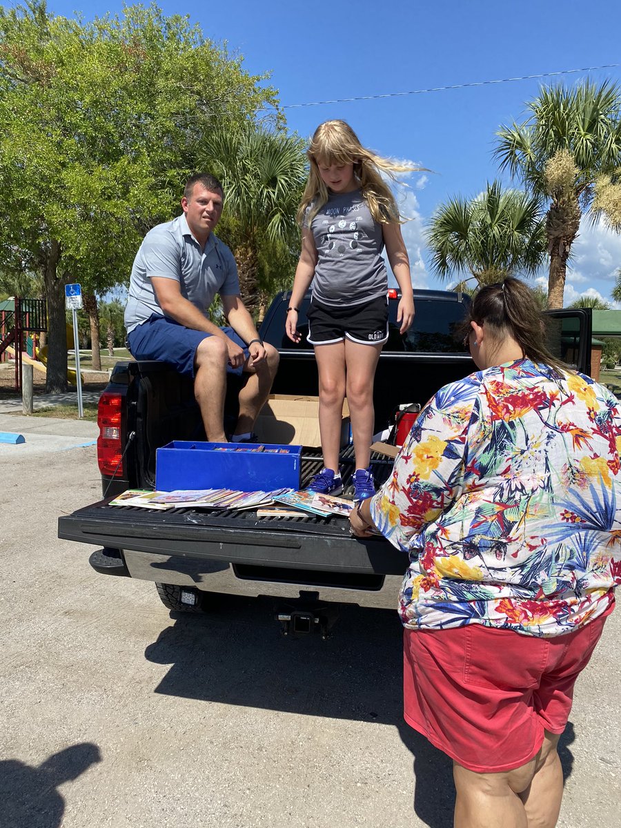 Our Book Bus is out in the neighborhood <a href="/ChascoElem/">Chasco Elementary</a> families! Listen for our horns and pick out some summer reading materials! #FallInLoveWithReading #TogetherWeAreAwesome
