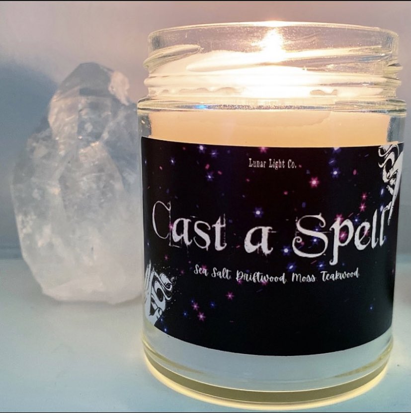 lunarlightco_'s tweet photo. Cast a Spell ✨🌊 A fragrance that is like a night walk on the beach. Ocean sea salt &amp; moss covered driftwood on a bed of beach grass and amber. This scent is your own private getaway. - https://t.co/aDgujJ6Zvs 

 #gothgirls #gothichome #gothicdecor #witchyhome #witchythings https://t.co/QJpOzHZGNs