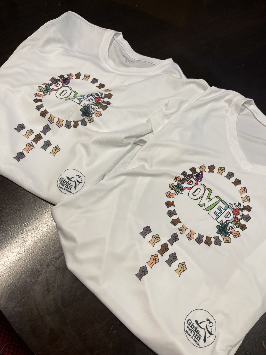 Join virtual #GOTR 15k/30k/150: 6/15 launch to celebrate 15 years of empowering girls. You can order this POWER tech t-shirts designed by Kind-hearted Kalaya Jones @GOTRNapaSolano volunteer &amp; college scholarship awardee runsignup.com/Race/CA/Napa/S… 
 #stillEmpowHERed #femalepower