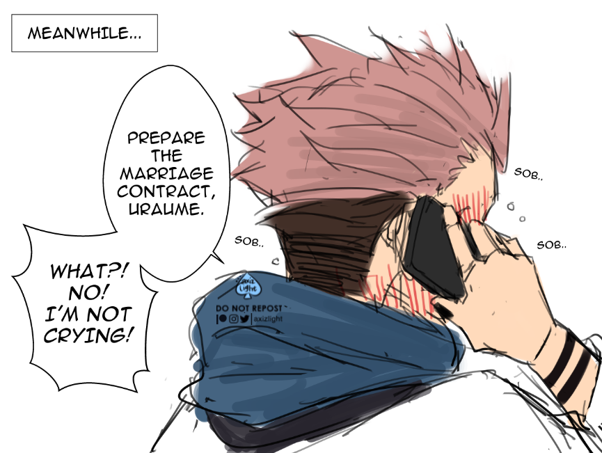 axizlight's tweet photo. Nope, he's not crying.. definitely not.
#宿伏 #sukufushi https://t.co/7b0V6z84KP