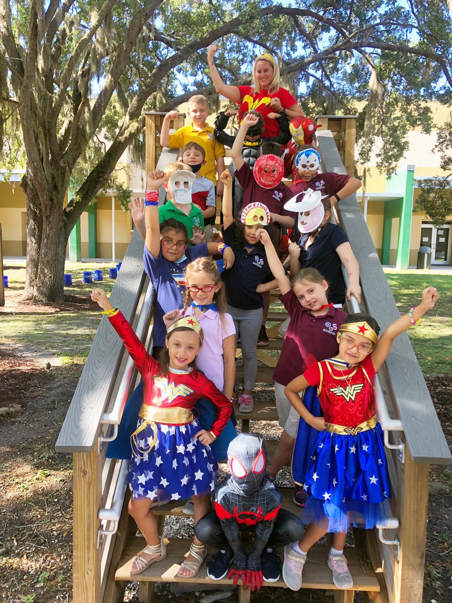 It’s Superhero Day in First Grade STEAM Academy! ❤️🤍💙 #twomoredays #firstgrade #WilkinsonRising #superhero