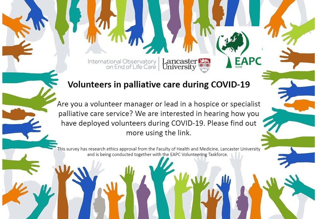 Palliative Care Volunteers and COVID-19 study tweet media