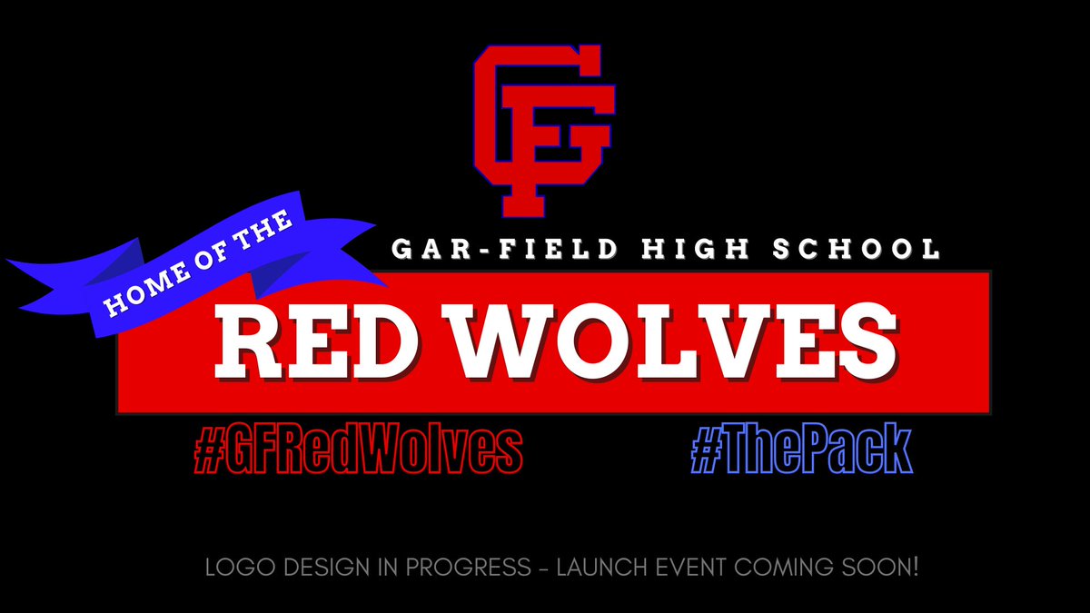 Gar_Field_HS's tweet photo. We are very excited to announce our new mascot: the Red Wolves! Logo design process is currently underway... Launch Event TBA. 

#GFRedWolves 
#ThePack https://t.co/cEx7FpkqBi