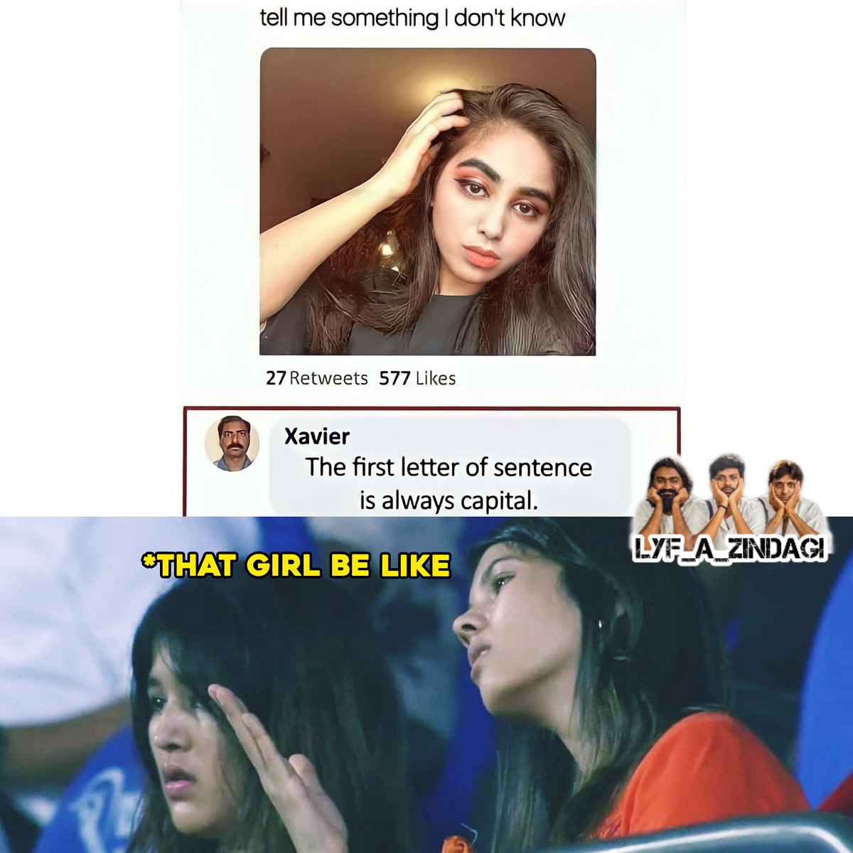 lyf_a_zindagi's tweet photo. Uncle Rocks...
Pilla Shocks😂😂
Do follow our page: @lyf_a_zindagi
#lyf_a_zindagi #girls #pics #xavier #trolls #funnymemes #xaviermemes #uncle #unclememes #funny #collegegirls #schoolgirl #BiggBossTelugu4 https://t.co/QTyUQnsHGU