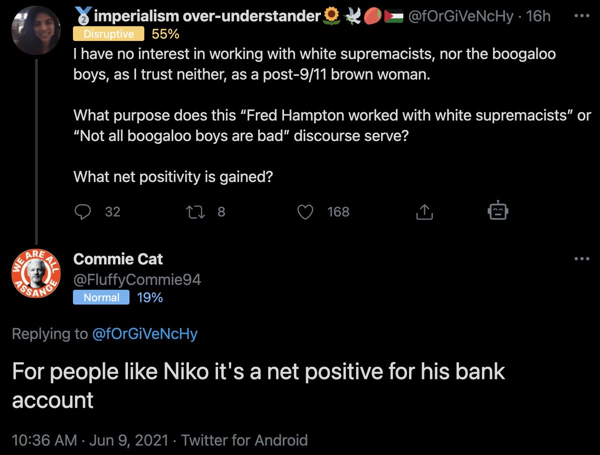 mike10010100's tweet photo. Looks like there's trouble in red-brown paradise! People are starting to question the narrative of "let's work with fascists", and it's *beautiful*.
Watch as the #fashfam eat themselves alive. https://t.co/U7TZyK26eG