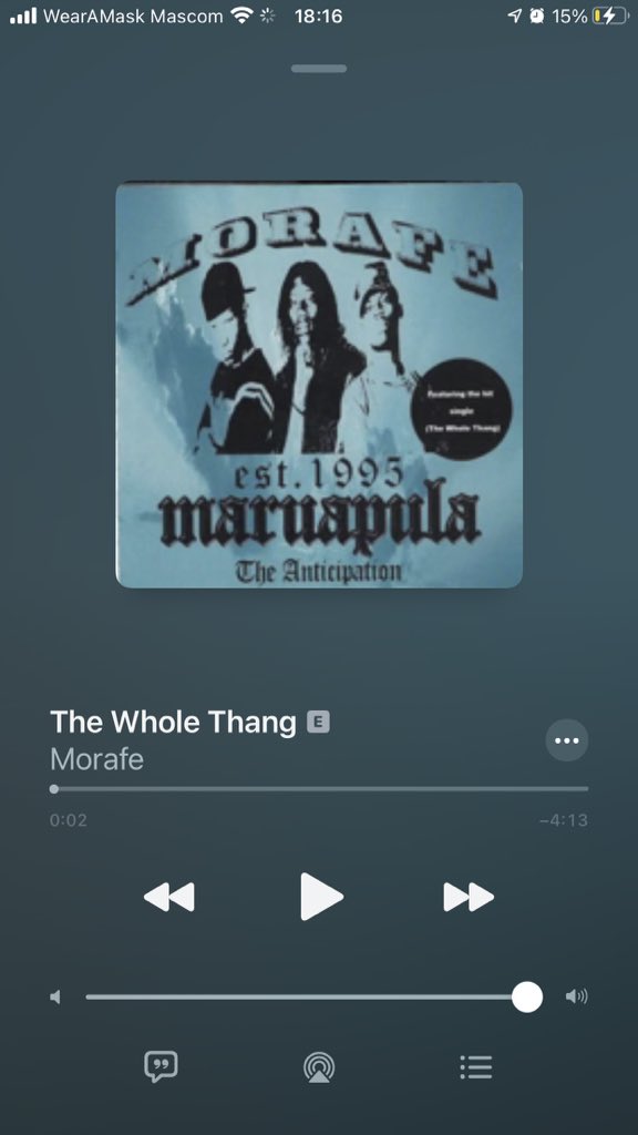 swiftmpoloka's tweet photo. I found .@rorisangmogojwe bumping this #Banger #WholeThing cc @KhuliChana @KayGizmSoul @towdeemac #Morafe https://t.co/G9VwkNpu1k