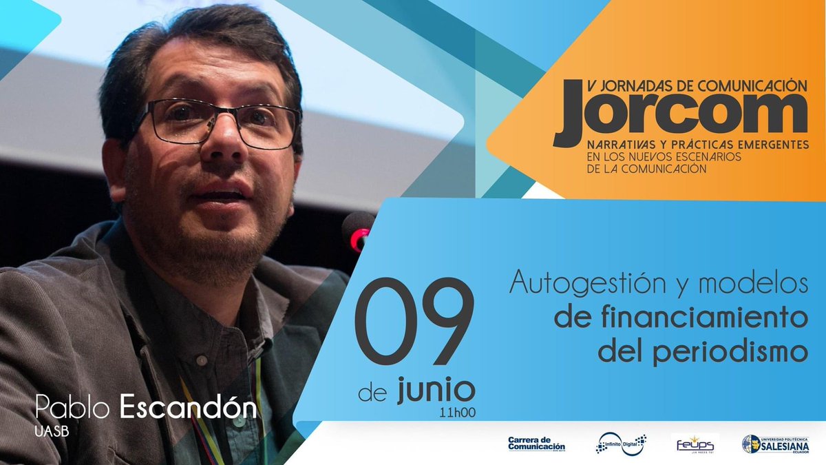 yadisvanegas's tweet photo. #EnVivo comienza  #MesaDeDebate del #EjePeriodismo  de la #JorComV a  las 11h00 por @InDi_UPS es un #eventogratuito
Programa completo: https://t.co/s0NuqaCkSr https://t.co/9Tq5G20pd6