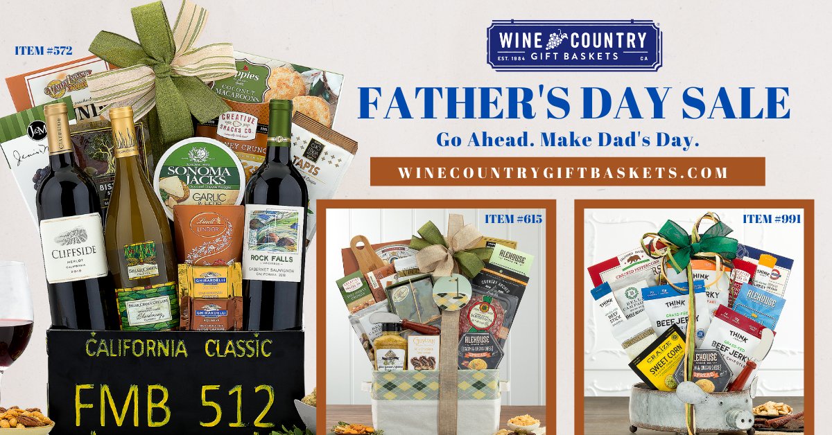 WCGiftBaskets's tweet photo. It's time to celebrate dad!🧔
Check out our exclusive Father's Day gift baskets and place your order today! #FathersDay #fathersdaygiftideas #fathersdaygifts 
https://t.co/FwihwjPfk0 
Father's Day is June 20th. https://t.co/C5gnOg0Xbq