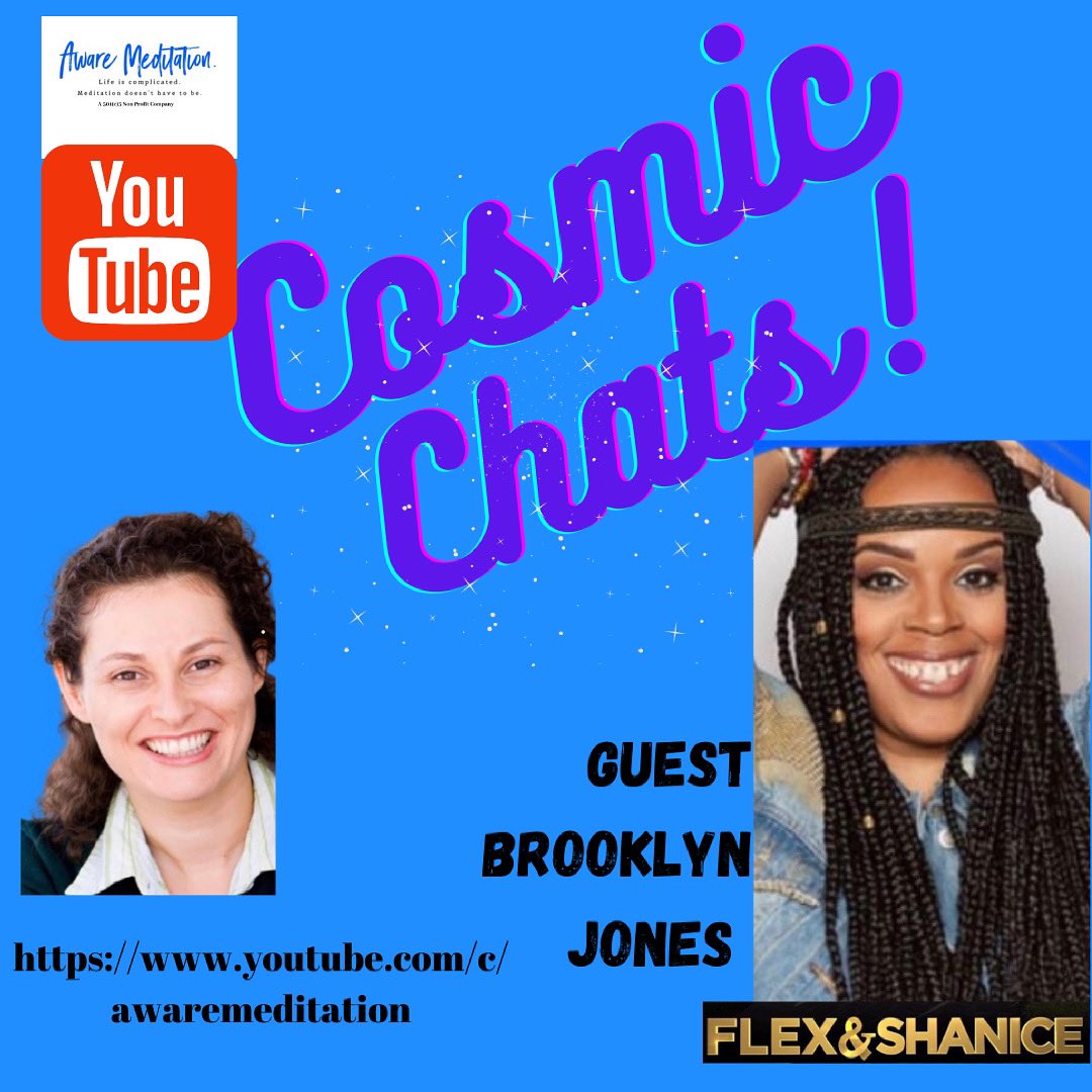 Awaremeditation's tweet photo. @itsbrooklynjones blasts out social media and herself on this #CosmicChat! Guess how many hours a day she’s on social media? Find out with @PaulaJaneNewman
Pls subscribe 🙏🏻
https://t.co/Mn21BUx3aL https://t.co/dpmiAggYzA