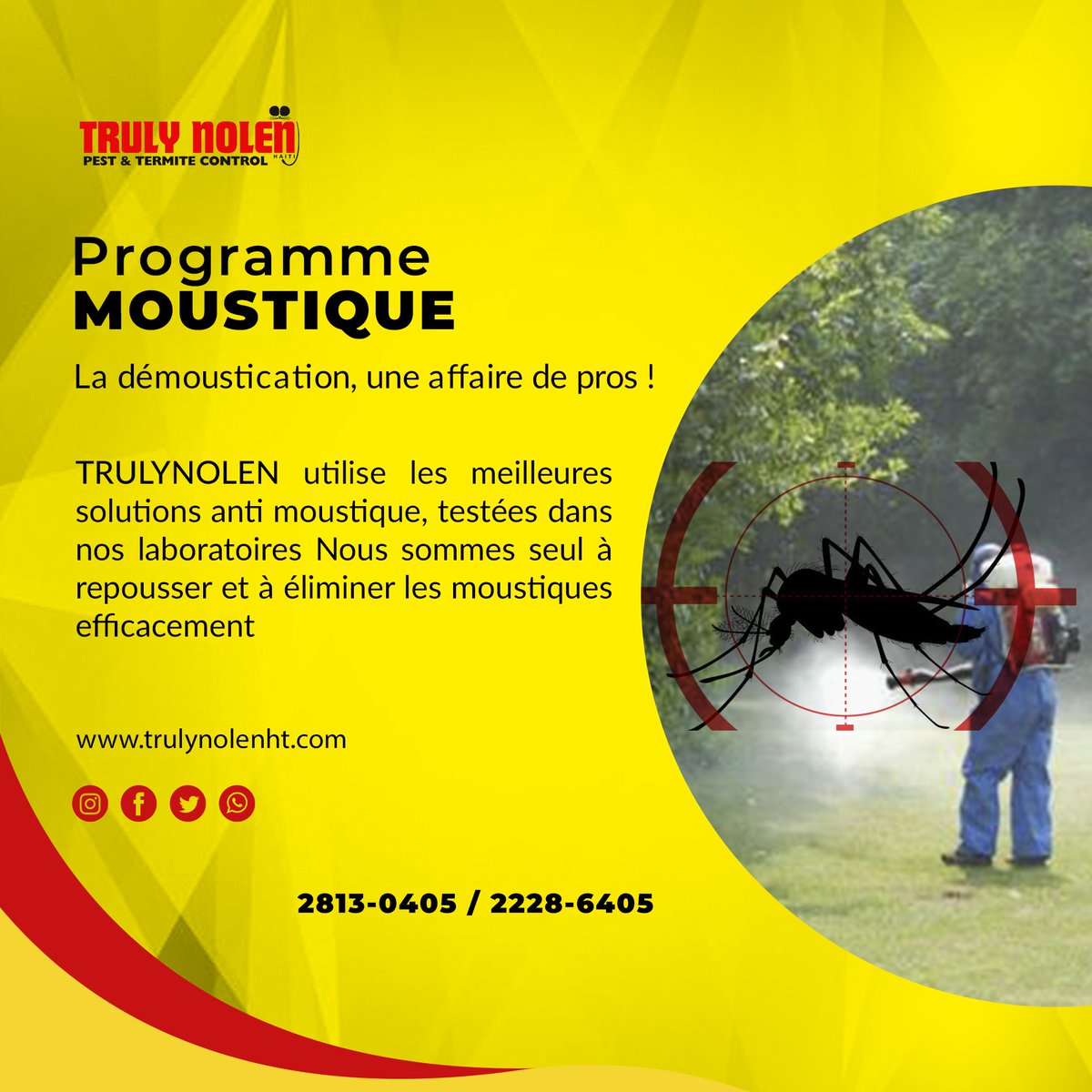 trulynolenhaiti's tweet photo. #TRULYNOLEN, la seule compagnie en #Haiti à avoir la meilleure solution ou combinaison de solutions respectueuses de l’#environnement, non-nocives pour les #humains et les #animaux.
2813-0405 / 2228-6405
#pestcontrol
#trulynolenHaiti
#gestionnuisibles
#demoustication https://t.co/CHr1SSerEb