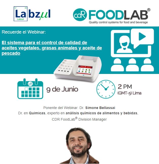 CDRFoodLab's tweet photo. Únase al webinar "El sistema de control de calidad para la industria de aceites vegetales, grasas animales y del aceite de pescado" Para unirse al Webinar Haga clic aquí  https://t.co/nQemdI8WUT
#Controldecalidad #webinar #cdrfoodlab #aceitesygrasas #Colombia #Laboratorio #aceite https://t.co/vPWn7WAAN9